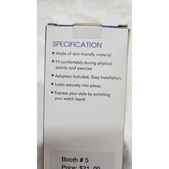 Gold & Black Breaded Watch Band 38/40mm - Picture 2 of 6